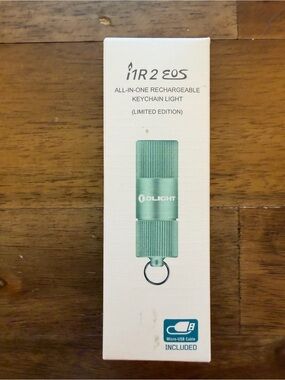 Olight i1R 2 EOS Limited Edition Mint Green Keychain Flashlight NIB